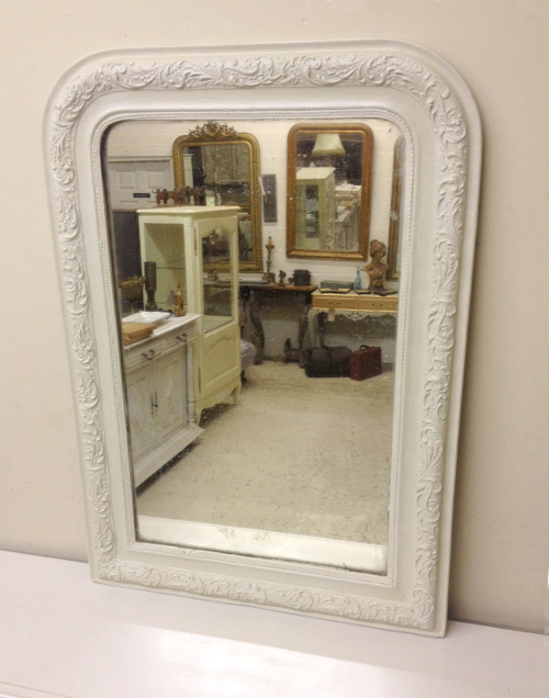 french antique painted mirror
